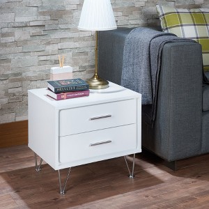 Okak Retro Tall Dresser for Bedroom with 5 Stylish Drawers,Wide Storage Chest of Drawers Nightstand for Closet Bedside Living Room Hallway - 1 of 4