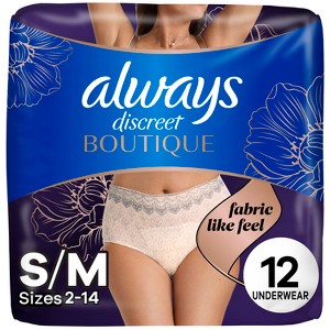 Always Discreet Boutique Underwear Women's Incontinence - Maximum Protection - 1 of 4