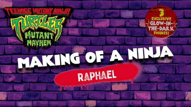 Teenage Mutant Ninja Turtles: Mutant Mayhem Making of a Ninja Raphael Action Figure Set - 3pk, 2 of 10, play video