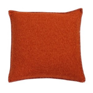 Set of 2 Chunky Oversize Square Throw Pillow Orange - Décor Therapy