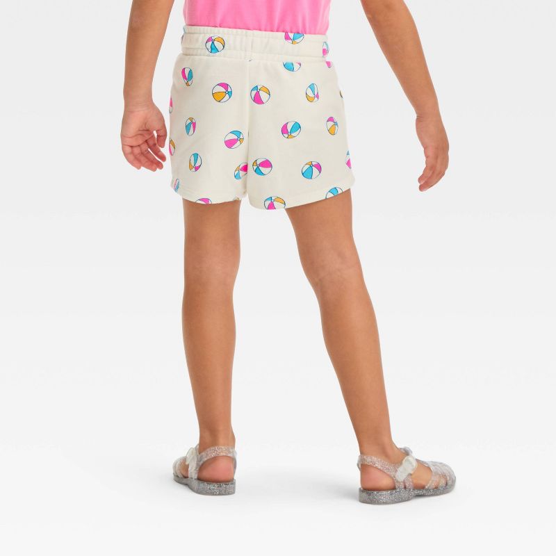 Toddler Knit Volleyball Shorts - Cat & Jack™ Cream, 3 of 5