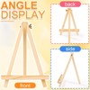 Aoibox 24 Pack Wood Easel Stand 9 Inch Portable Tripod Tabletop Display for Painting Art Photo Sign Craft Kids Events - 4 of 4
