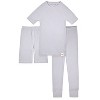 Sleep On It 100% Organic Cotton Rib Knit Snug-Fit 4-Piece and 6-Piece Pajama Sets for Boys & Girls - 3 of 3