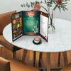 WeChef 30 Packs Restaurant Menu Covers 8.5 x 11" Triple Fold 3 Pages 6 Views Black - 3 of 4