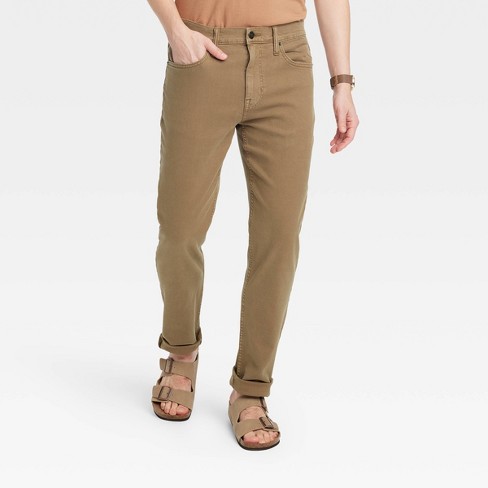 Men's Every Wear Athletic Fit Chino Pants - Goodfellow & Co™ Khaki 42x30 :  Target
