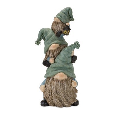 Melrose Garden Gnome Stack Figurine (Set of 4)