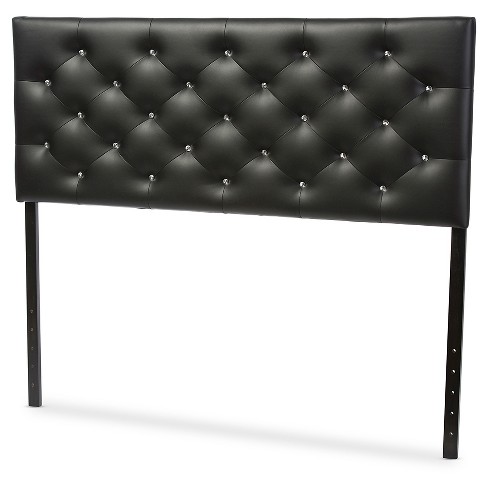 Viviana Modern And Contemporary Faux, Tufted Headboard Leather