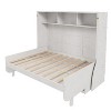 Merax Antique White Full-Size Murphy Bed with Built-In Desk & Storage - 4 of 4
