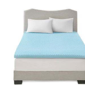 Gracie Mills Melody All Season 3 Inch Reversible Cooling Gel Memory Foam Mattress Topper - 1 of 4