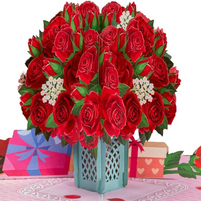 Paper Love 3D Love Roses Pop Up Card