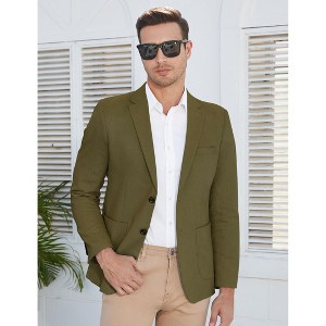 green emerald velvet dress Napolean Stretch Olive Green Wool Suit – StudioSuits main image 0