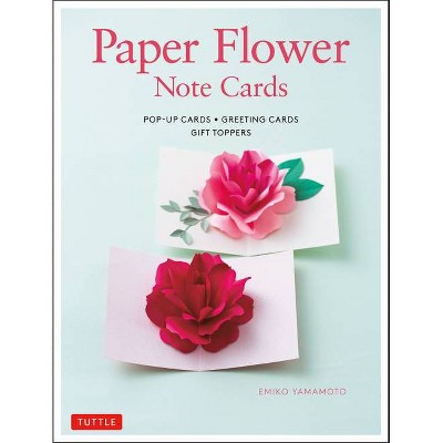 Paper Flower Note Cards - by  Emiko Yamamoto (Hardcover)