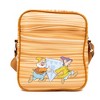Disney Vegan Leather Crossbody Backpack with Adjustable Strap, Snow White and the Seven Dwarfs Face Smash Group Pose and Faux Wood Grain - 3 of 4