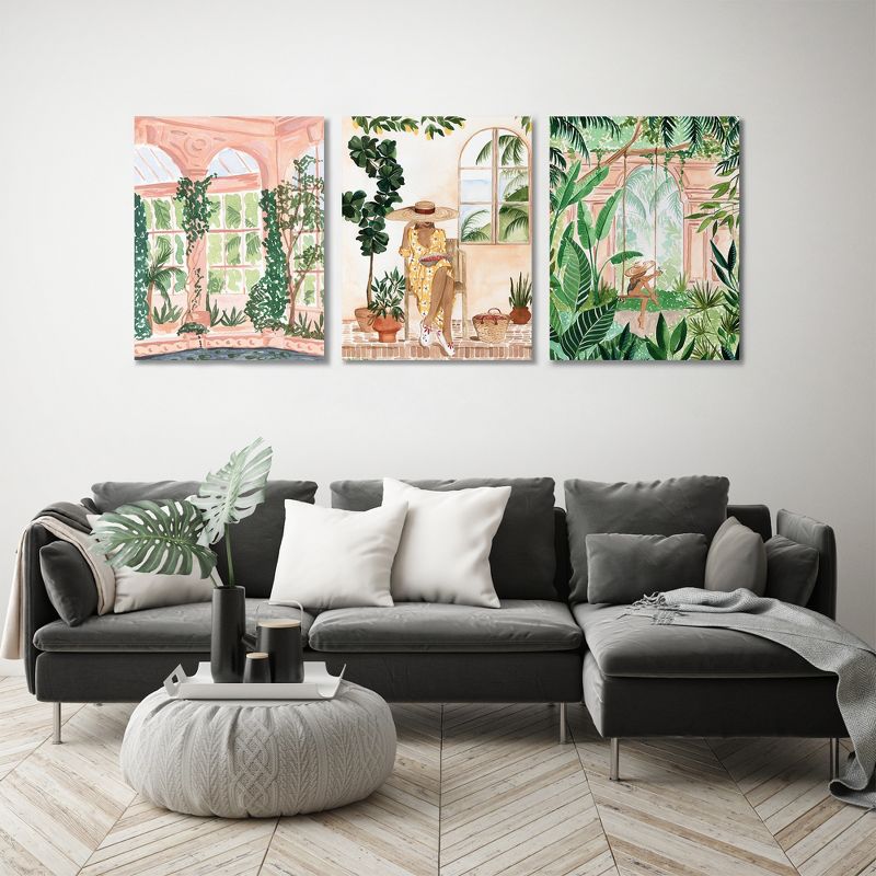 Americanflat Botanical Modern Neutral Boho Travels By Sabina Fenn Triptych Wall Art - Set Of 3 Canvas Prints, 5 of 7
