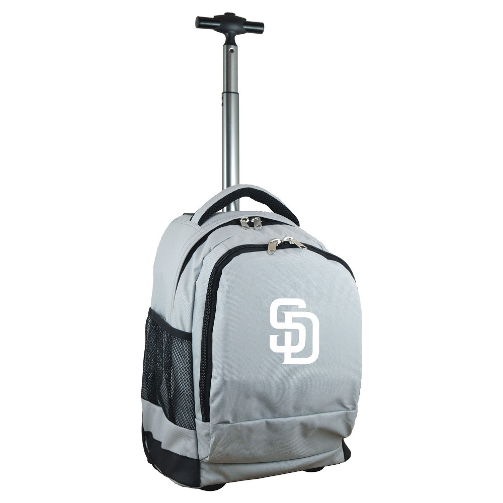 Photos - Backpack MLB San Diego Padres Premium Wheeled 19"  - Gray