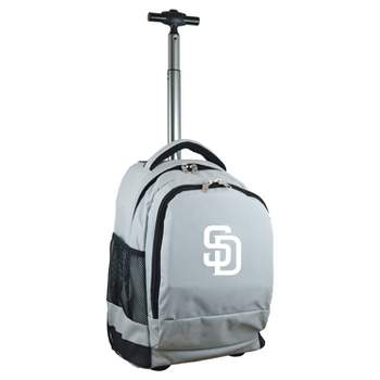 MLB San Diego Padres Premium Wheeled 19" Backpack - Gray