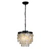ALOADECOR 3-Light W13" Capiz Shell Chandelier Small Coastal Pendant Light - 3 of 4