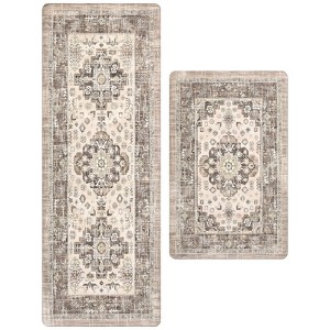 BAGOKIE Anti Fatigue Kitchen Mat Set of 2 - 1 of 4