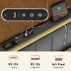WOWLIVE Floating Bed Frame with Charging Station and LED Lights, Upholstered Platform Bed Frame with Adjustable Headboard and Under-Bed Storage - 4 of 4