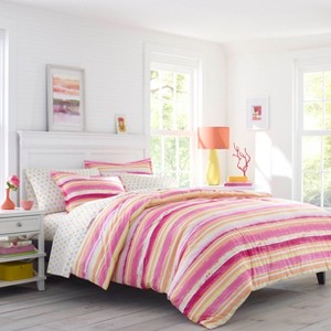 Twin Alex Dark Pink Comforter Set- Poppy & Fritz