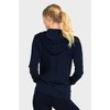 Sofra Women's Cotton Comfort Zip Up Hoodie Jersey Sweater - 3 of 3