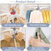 SKONYON Clothes Drying Rack Portable Folding Dryer Hanger Drying Stand for Clothes - 3 of 4