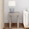 Plank+Beam Solid Wood Classic Square Side Table, 20" Sofa Table for Living Room, End Table - 2 of 4