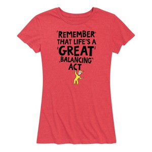 Women's - Dr. Seuss - Life Great Balancing Act Short Sleeve Graphic T-Shirt - 1 of 4
