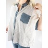 Women's Colorblock Lace Shirt - ee:some - 2 of 4