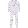 Gerber Baby Girls' Snug Fit Footed Pajamas, 2-Pack, Butterflies - 3 of 4