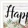 HomeRoots Happy Holiday White Framed Print Wall Art - 4 of 4