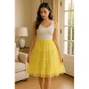 Malco Modes Women’s Halloween Petticoat Skirt – Fluffy Crinoline Slip for Witch, Vampire, and Cosplay Costumes – Yellow - 4 of 4
