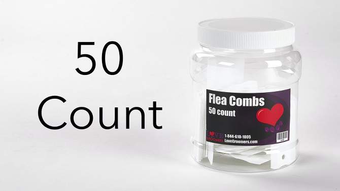 Groomer Essentials Flea Combs - 50 Count, 2 of 5, play video