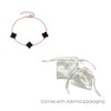 Adornia 14k Rose Gold Plated Black Clover Station Bracelet - 4 of 4