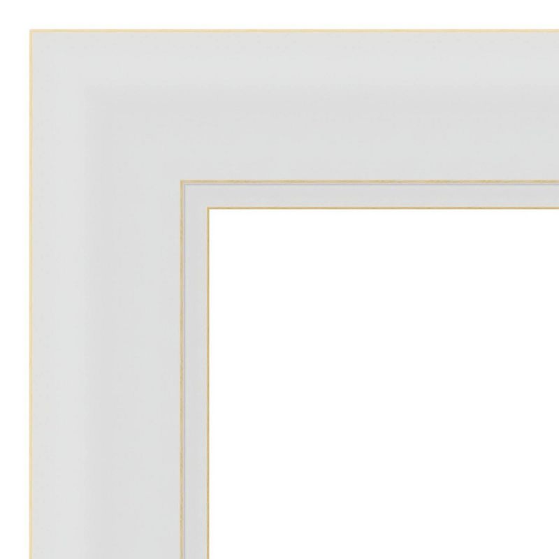 18&#34; x 52&#34; Flair Framed On the Door Mirror Soft White - Amanti Art, 3 of 10