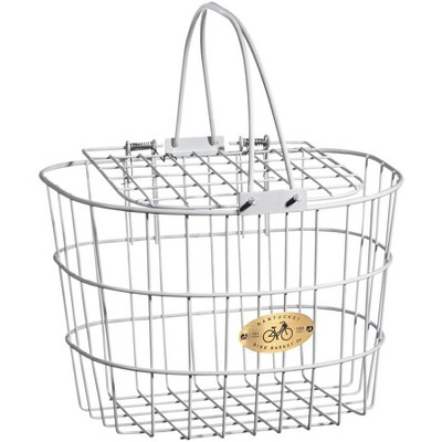 white wire bike basket