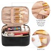 Makeup Bag, Portable Cosmetic Bag, Large Capacity Travel Makeup Case Organizer, Black For Women Toiletry Bag - 2 of 4