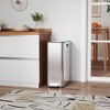 Dual Compartment Trash & Recycling Bin, 15 Gallon (2 x 28l) Kitchen Garbage Can with Butterfly Lids - 4 of 4