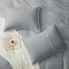 Peace Nest Linen Cotton Blend Duvet Cover Set, Durable, Breathable & Moisture-Wicking, 3 Piece Bedding Set with Pillow Shams - 4 of 4