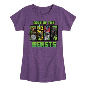 Girls' - Transformers - Rise Of The Beasts- Girls Fitted Short Sleeve T-Shirt Fitted Short Sleeve Graphic T-Shirt - 1 of 4