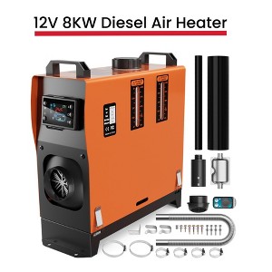 Diesel Heater 12V, Portable 8KW Air Heater with LCD Switch & Remote Control - 1 of 4