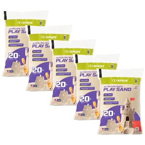 Sun Joe Ultra Fine Silica Play Sand, Sandboxes & Sensory Tables, 20 lbs, 5 Pack - 1 of 4