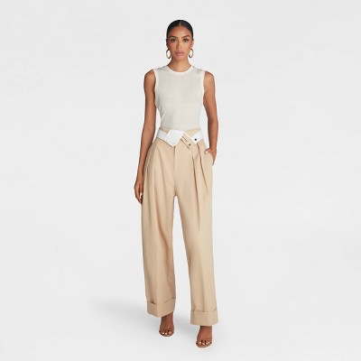 KBB by KAHLANA Women's Baggy Leg 'The Waist Curtain Trouser'