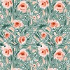 Green Floral Print Throw Pillow - Skyline Furniture - 4 of 4