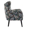 CAVINAS Modern Tufted Curved Wingback Chair, Velvet Armchair, Single Sofa Chair, Comfy Reading Chair for Bedroom, Living Room - 4 of 4