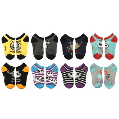 A Nightmare Before Christmas Boys' Ankle Socks 8-Pack