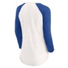 MLB Los Angeles Dodgers Women's White 3/4 Sleeve Fashion T-Shirt - 3 of 3