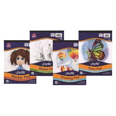 4pk 9"x12" Art Pad Bundle - UCreate