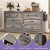 6 Dresser Drawers TV Stand Chest Of Drawer Closet Storage with Side Organizer Bag - 4 of 4