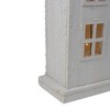 Northlight Snow Covered Rustic Wooden Christmas House - 30" - White - 4 of 4